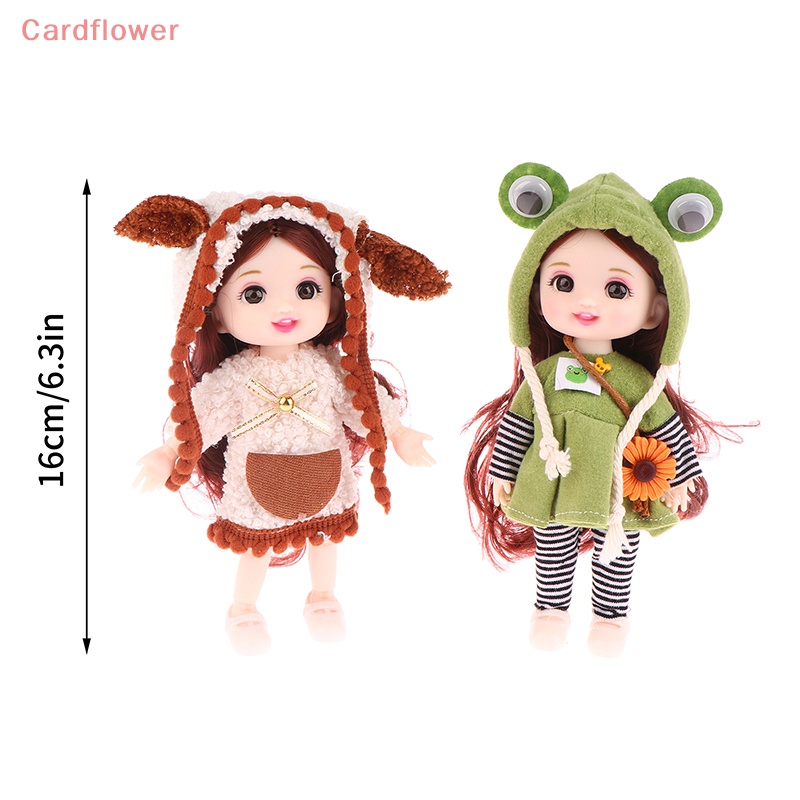 &lt; Cardflower &gt; Búp Bê Công Chúa Mini Dễ Thương Thời Trang Sáng Tạo Và Thiết Thực Làm Quà Tặng Sinh Nhật Thủ Công Tinh Tế 16CM Mới