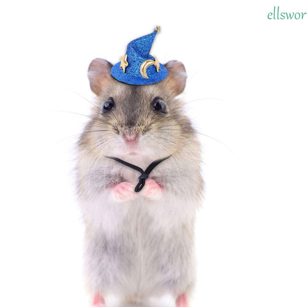 ELLSWORTH Mũ Đội Đầu Dễ Thương Dành Cho Chuột Hamster / Thỏ / Heo Có Thể Điều Chỉnh Kích