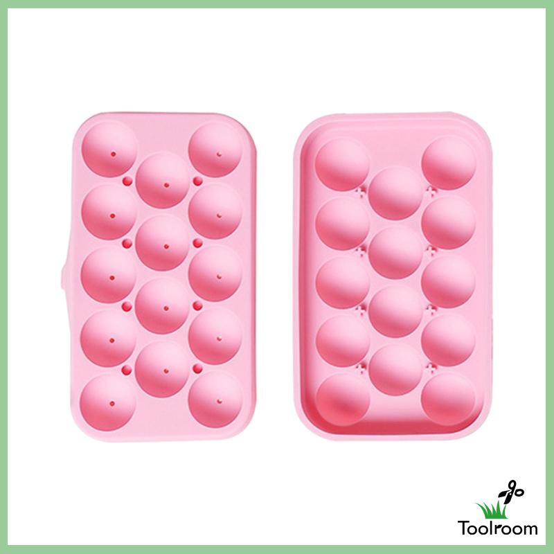 Set 2 Khay Làm Đá Tròn Có Thể Xếp Chồng Lên Nhau