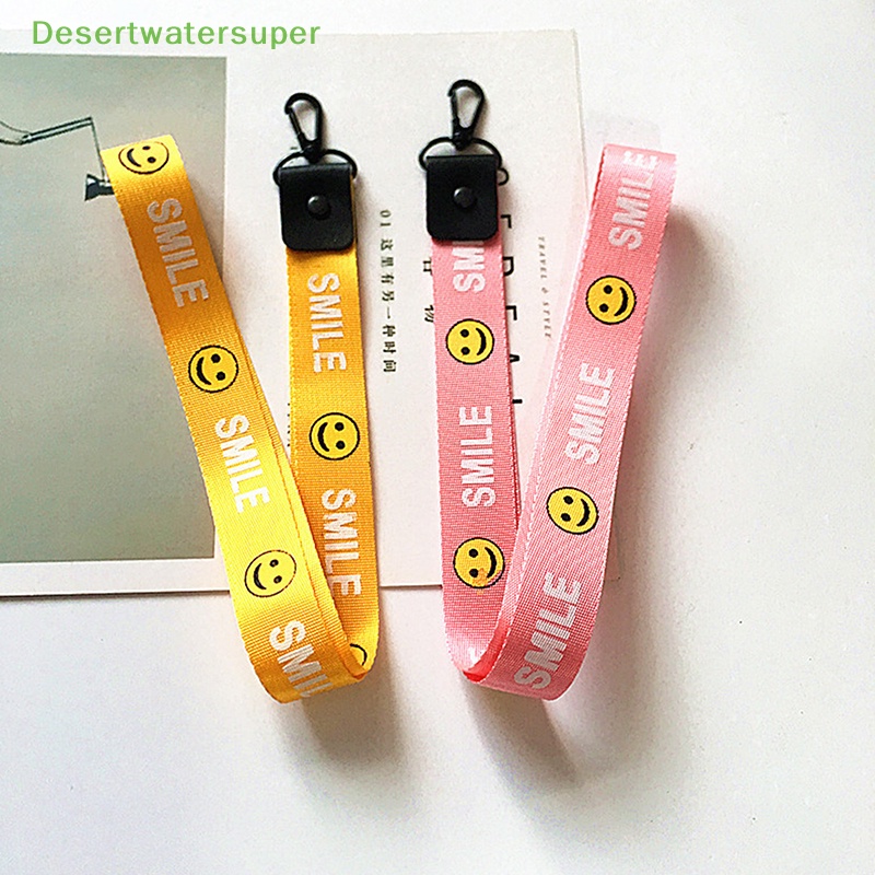 Dsvn Móc Khóa Dạng Ví Ngắn Có Dây Ruy Băng Mặt Cười Trang Sức Cho Nữ