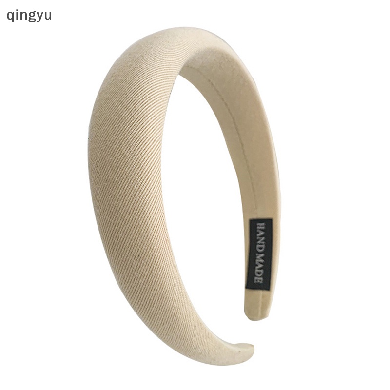 Băng Đô Cài Tóc Bằng Xốp Phối Nhung Dày Dặn Thời Trang Xinh Xắn Cho Nữ