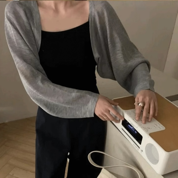 SUXI Áo Khoác Cardigan Dệt Kim Mỏng Chống Nắng Thời Trang Mùa Hè Cho Nữ