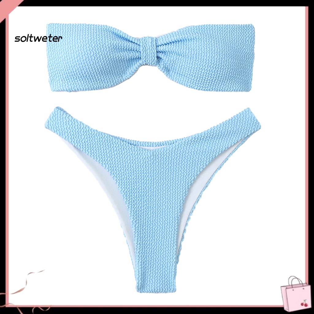 Bộ Đồ Bơi Hai Mảnh Thiết Kế Hai Mảnh Bằng Polyester Quyến Rũ