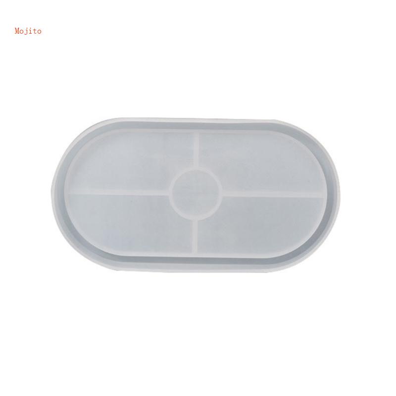 Khuôn Silicone Hình Oval Làm Đế Lót Ly