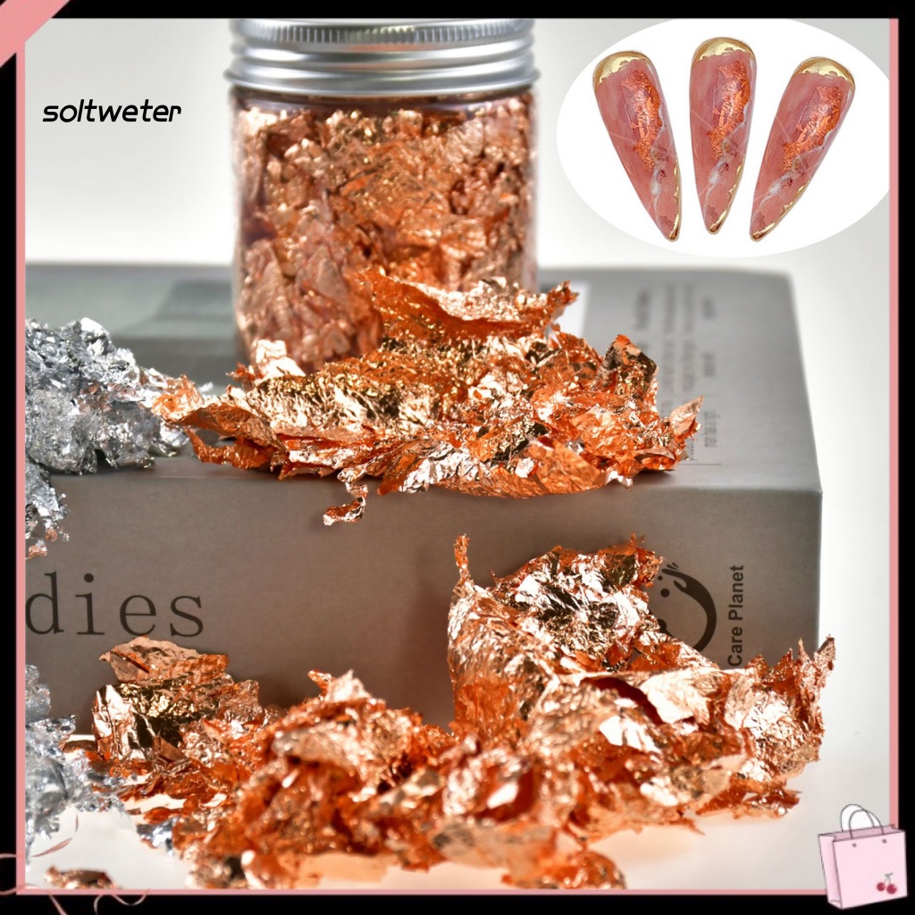 Giấy Foil Vàng Siêu Mỏng Dùng Vẽ Móng DIY 3 Màu Tùy Chọn