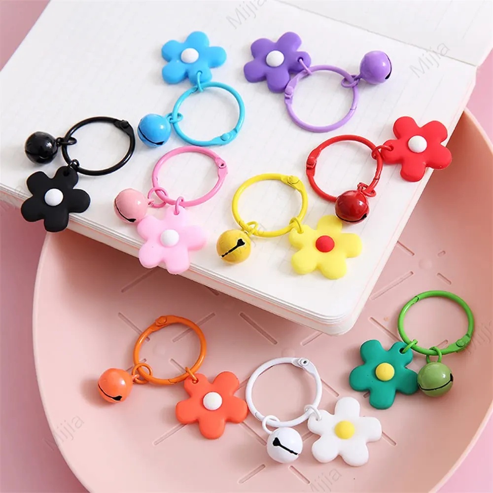 Dễ Thương Móc Khóa Hình Chuông Hoa / Chuông Nhiều Màu Sắc Xinh Xắn diy