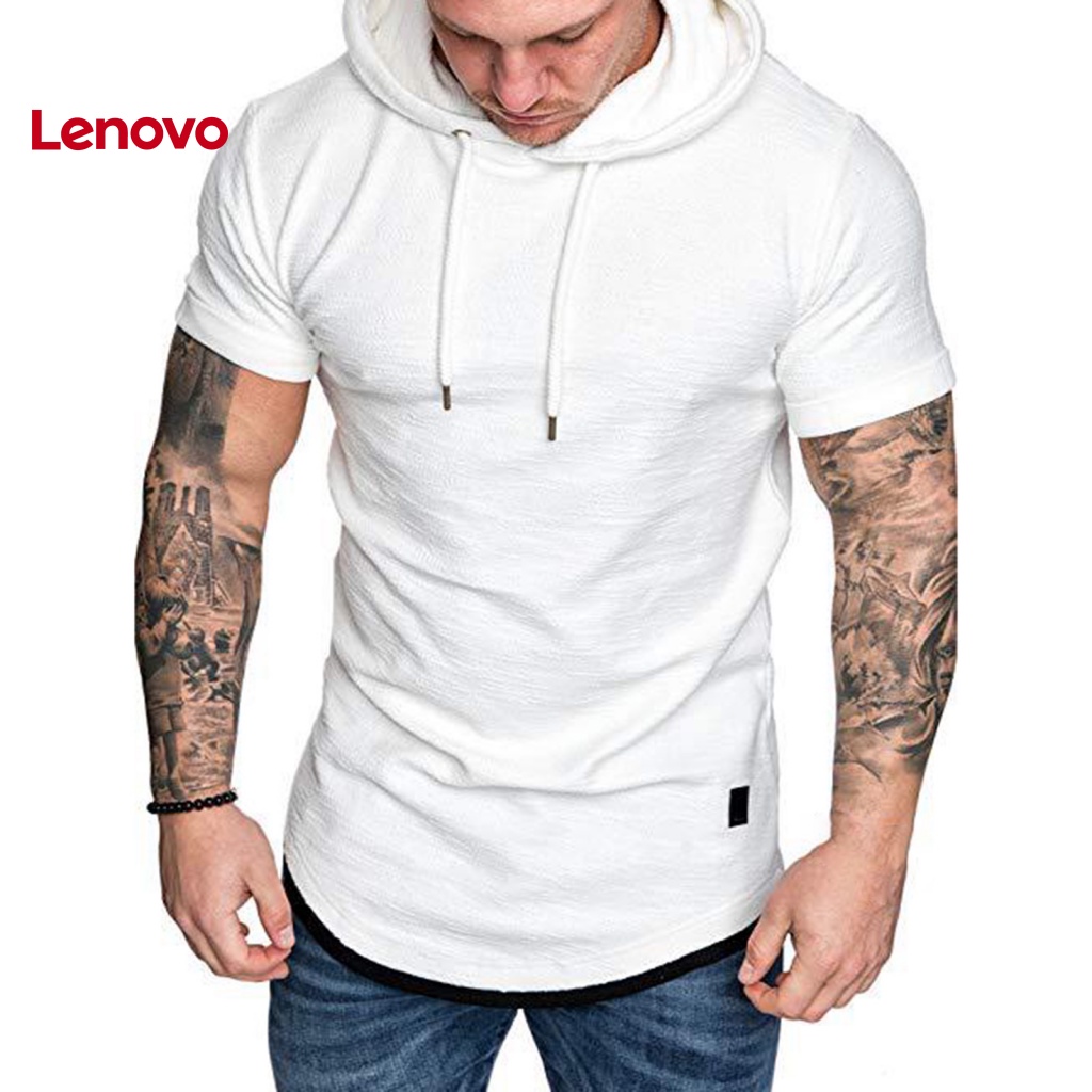 Áo Hoodie Thể Thao Tay Ngắn Dáng Ôm In Hình Hoa Hướng Dương Thời Trang Cho Nam