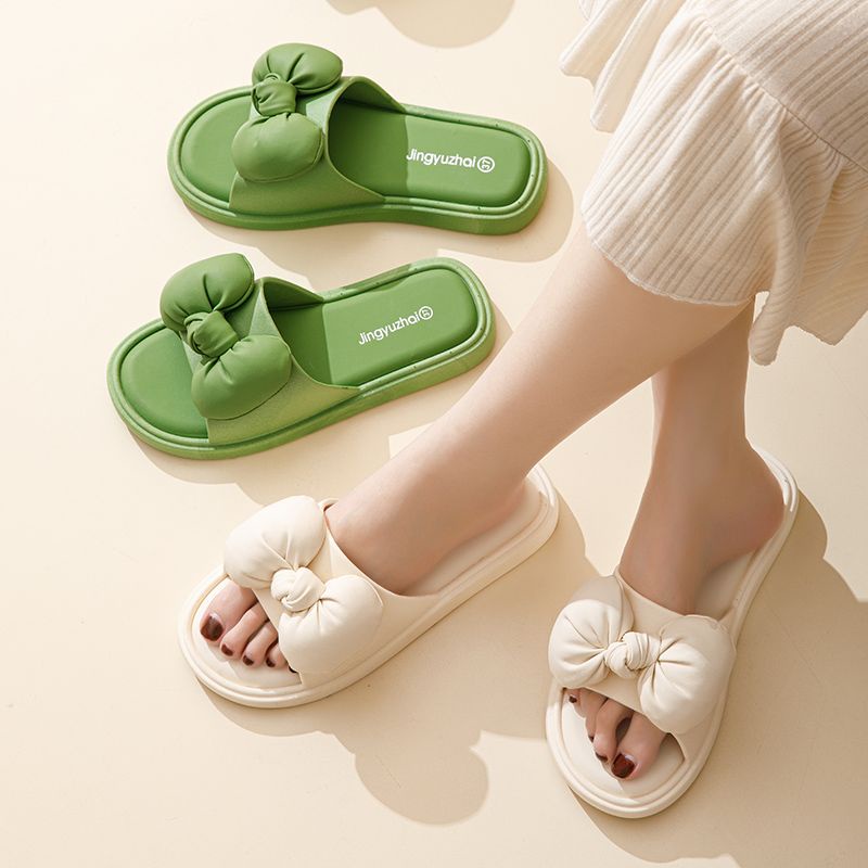 KaBaiQi Dép bánh mì guốc dép giày nữ Màu Sắc Đơn Giản Thoải Mái Cao Gót Chống Trơn Trượt dép đế xuồng 30ZHDLX071403