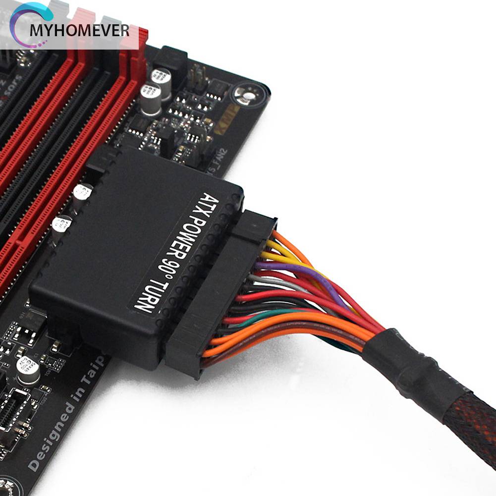 Cáp KếT NốI NguồN ĐiệN ATX 24 Pin Sang 90 Độ 24Pin