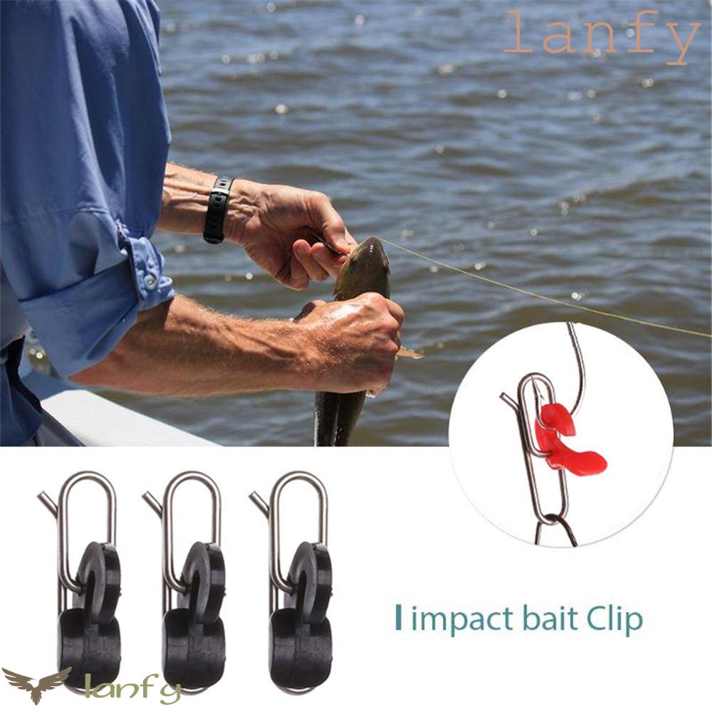 Phụ Kiện Móc Câu Cá Bằng Thép Không Gỉ Màu Đen / Đỏ Tháo Gỡ Dễ Dàng