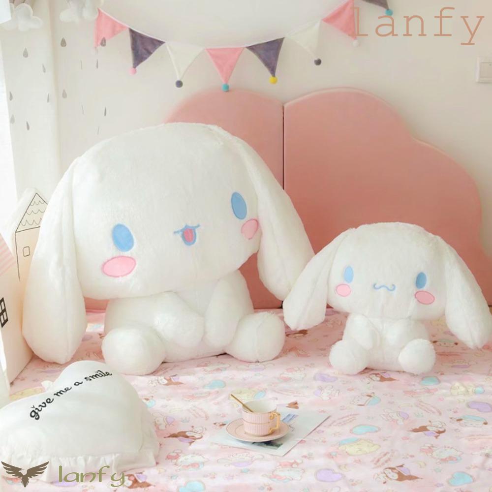 LANFY Thú Nhồi Bông Hình Cinnamoroll Tai To Hoạt Hình Trang Trí Nhà Cửa