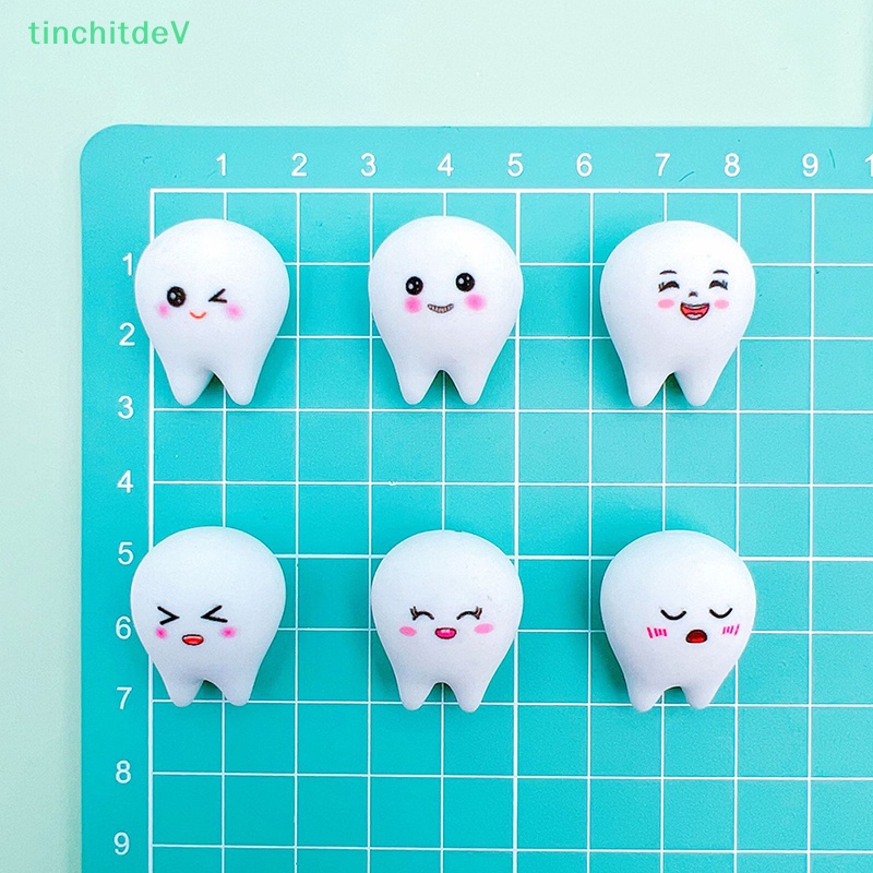 [TinchitdeV] Set 2 Đồ Trang Trí Răng Nhựa Resin Phát Quang Hình Biểu Tượng Cảm Xúc Hoạt Hình Dễ Thương [