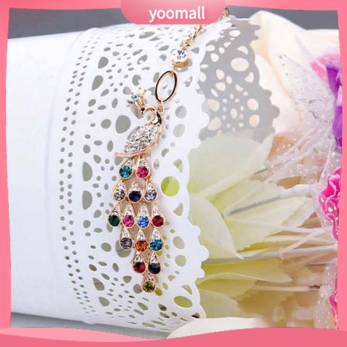 Vòng Tay Hình Chim Công Đính Đá Nhiều Màu Sắc Phong Cách Vintage