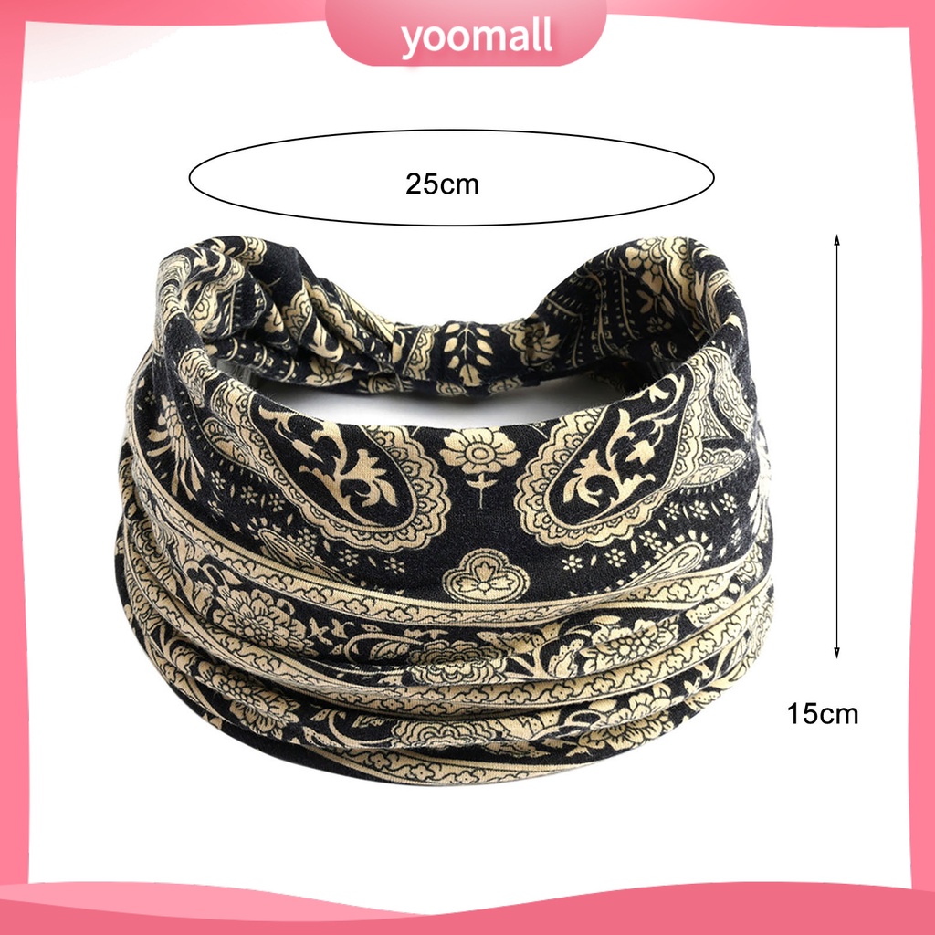 Băng Đô Thể Thao Thấm Hút Mồ Hôi Phong Cách Bohemia