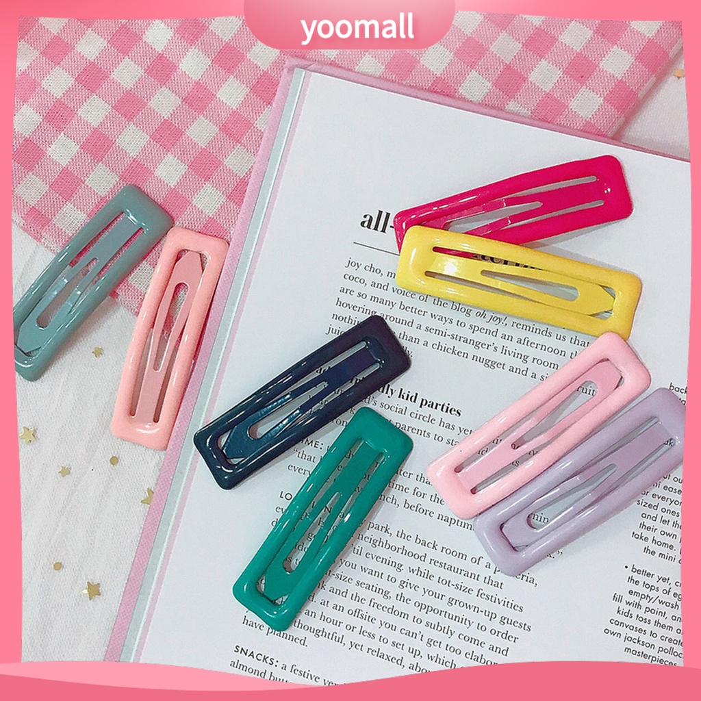 Kẹp Tóc Dạng Bấm Màu Kẹo Thời Trang Cho Nữ