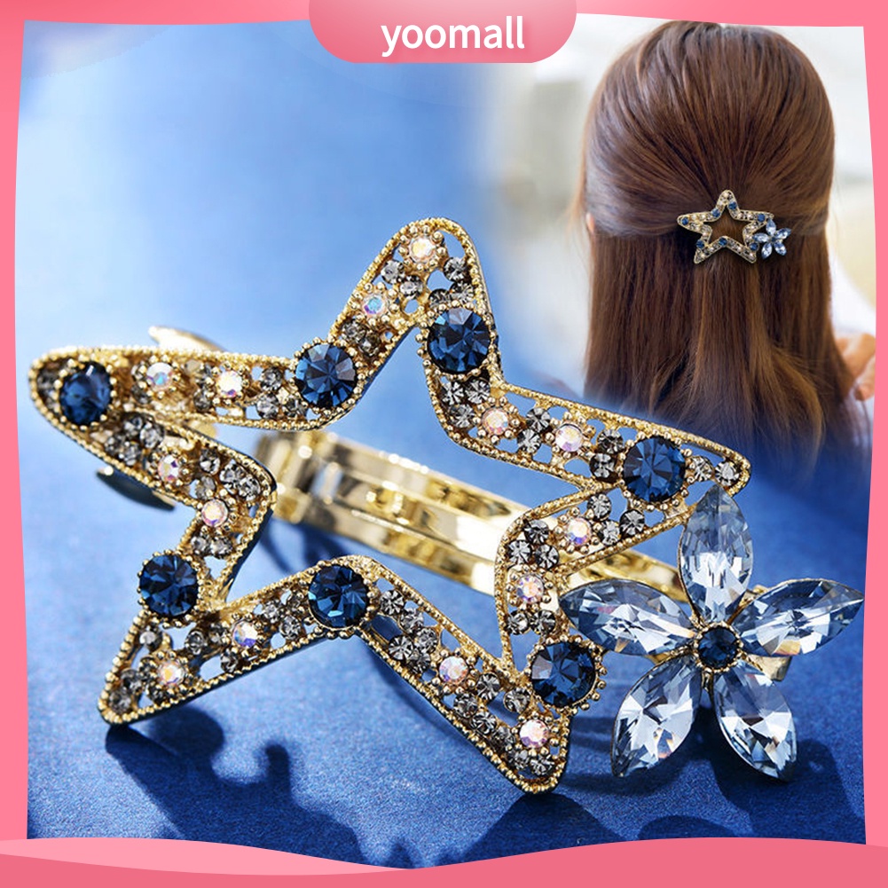 Kẹp Tóc Hình Ngôi Sao Đính Đá Thời Trang Cho Nữ