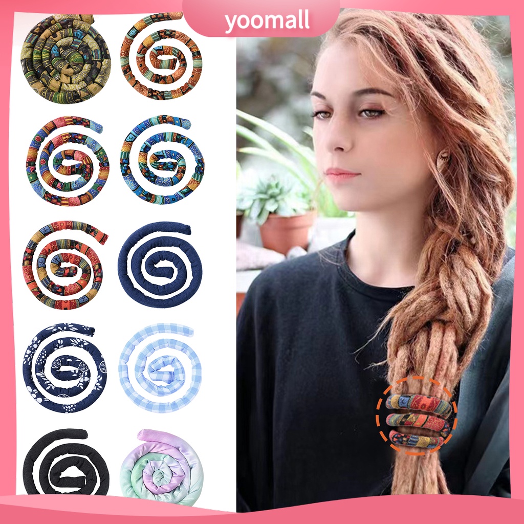 Giá Đỡ Dây Buộc Tóc Đuôi Ngựa Bằng Dây Sắt Linh Hoạt In Họa Tiết Thổ Cẩm Cổ Điển