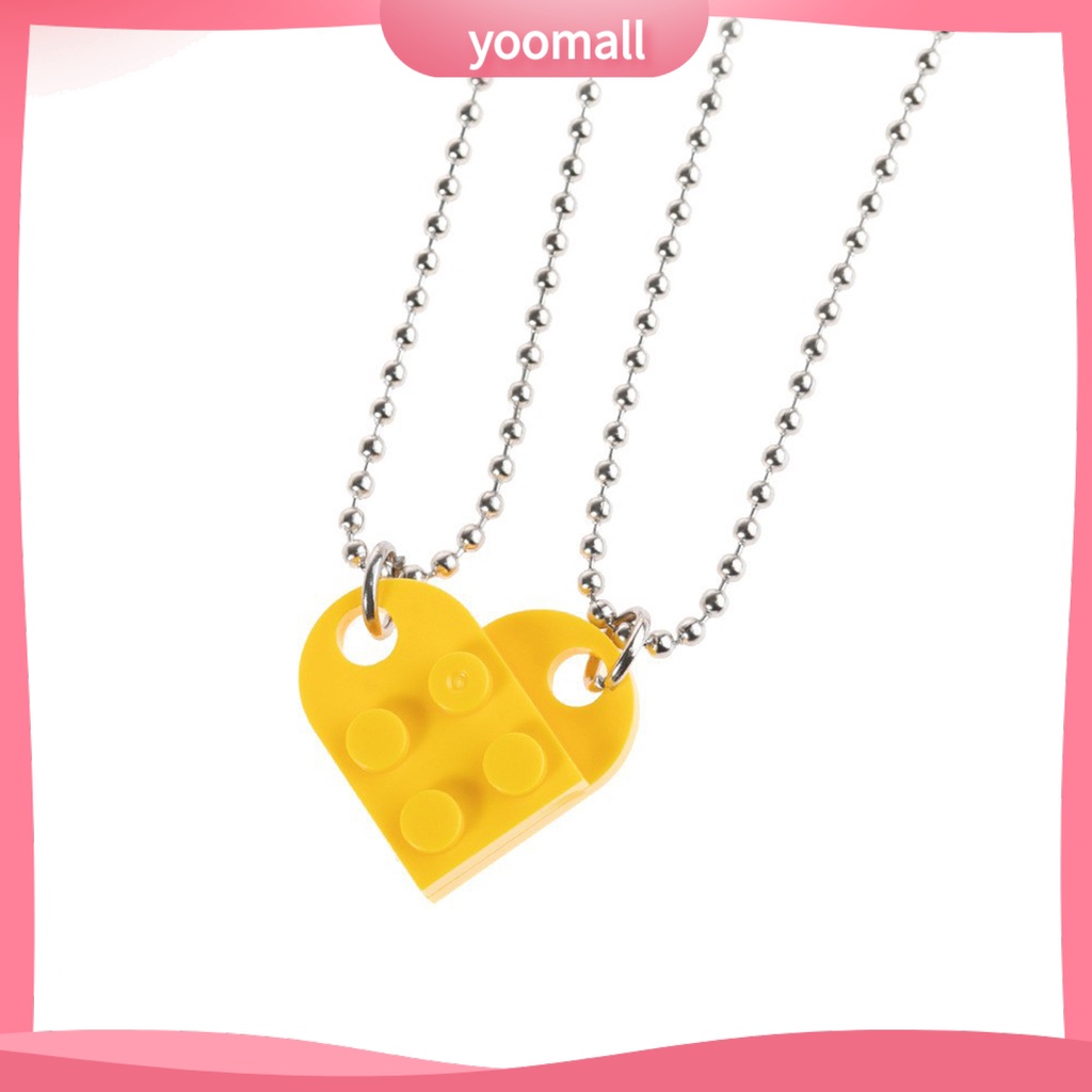 Set 2 Vòng Cổ Choker Hình Mảnh Ghép Trái Tim Cho Cặp Đôi