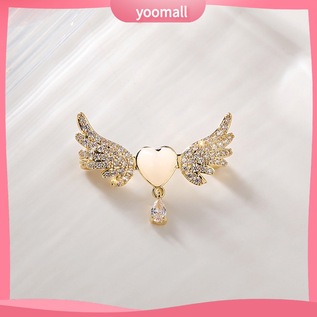 Ghim Cài Áo Hình Giọt Nước Đính Đá Lấp Lánh Thời Trang Cho Nữ