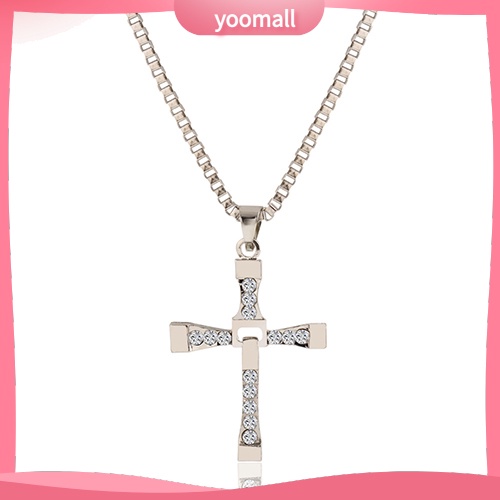 Vòng cổ Mặt Thánh Giá Đính Đá Thời Trang Dành Cho Nam