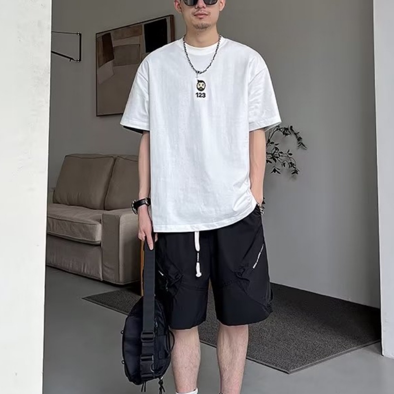 Áo Thun Tay Ngắn Dáng Rộng In Họa Tiết Độc Đáo Thời Trang Mùa Hè Cho Nam
