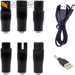 USB Adapter 5V Beard Trimmers Shavers Power Wire Hair Clippers Charger Shaving Machine USB Charging Cable Charger Electric Shaver Power Cord