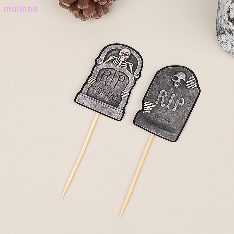 Set 8 Que Cắm Trang Trí Bánh Kem Chủ Đề Halloween