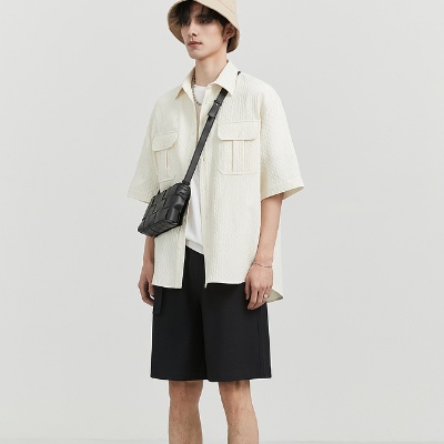 Áo Sơ Mi Tay Ngắn Dáng Rộng Mỏng Thời Trang Mùa Hè 23 Hàng Mới Dành Cho Bạn Nam