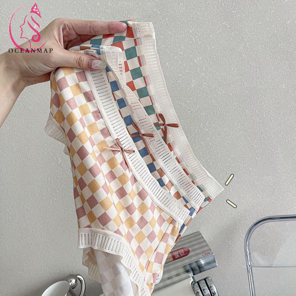 OCEANMAP Quần Lót Cotton Phối Ren Quyến Rũ Dành Cho Nữ