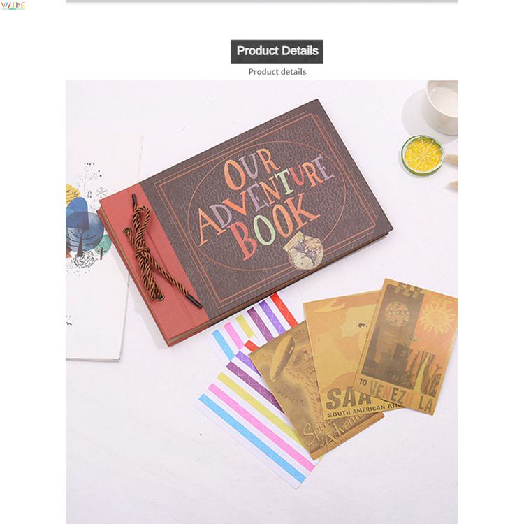 40 Trang Tự Làm Thủ Công Album Ảnh Sổ Lưu Cuộc Phiêu Lưu Của Chúng Ta Cuốn Sách Retro Kraft Album Kỷ Niệm Ngày Cưới Khách Sách Bộ Nhớ Quà Tặng Bán