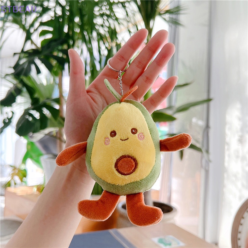 Móc Khóa Hình Quả Bơ Nhồi Bông Dễ Thương