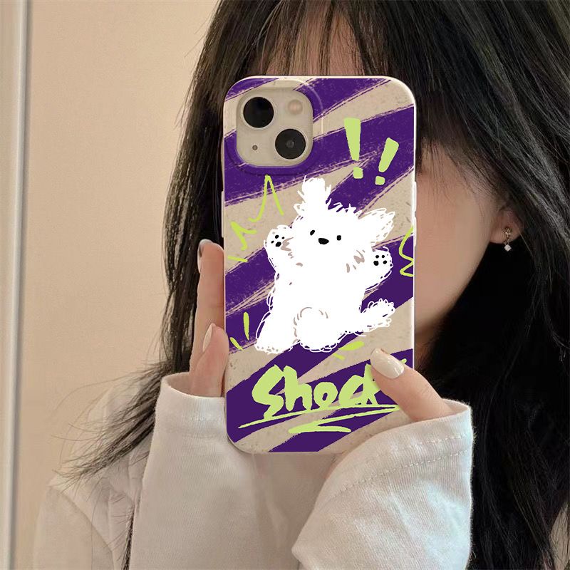 Ốp Điện Thoại Mềm Chống Sốc In Hình Chú Chó 11713max 8p iPhone12 14pro QZN8