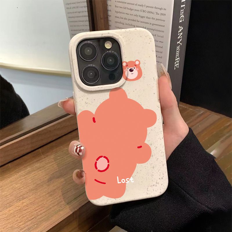 Ốp Điện Thoại Mềm Chống Sốc In Hình Gấu Và Dâu Tây Cho Iphone 8p ins14promax 1311 7iPhone12 Mbps