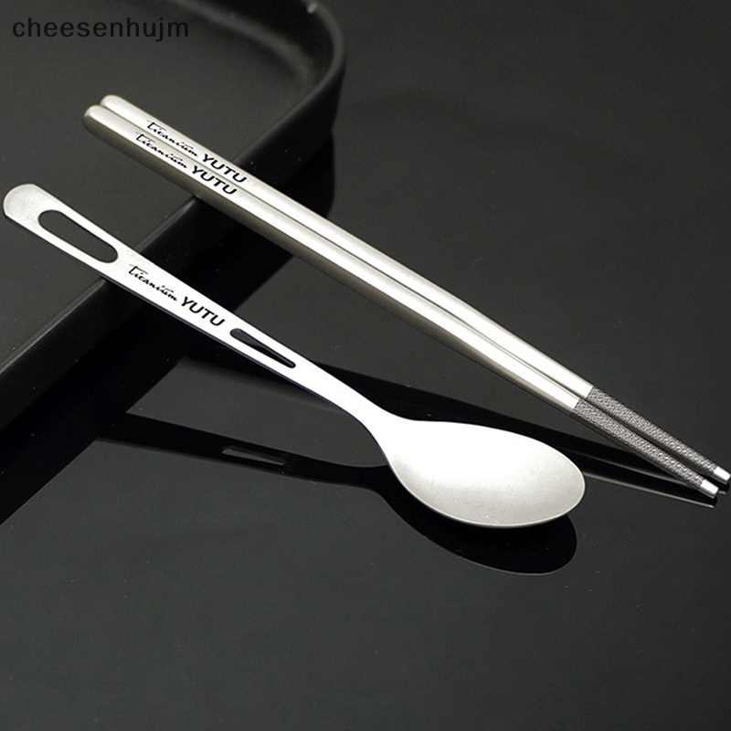 Bộ Muỗng Nĩa Bằng Titan Nguyên Chất Tiện Dụng Cho Gia Đình