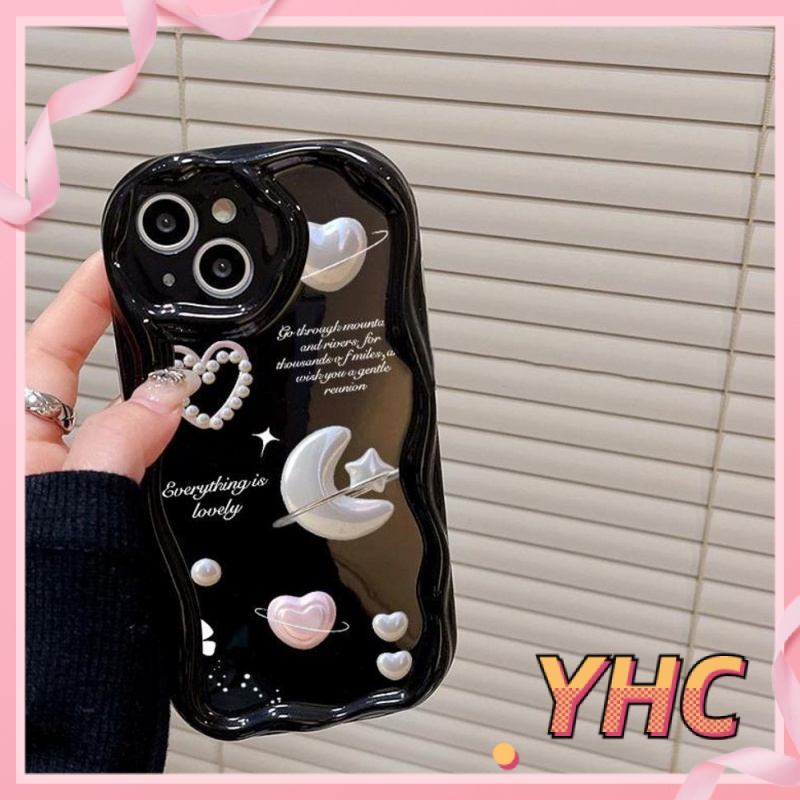 Ốp lưng iPhone Ngọc trai, tình yêu, mặt trăng, ngôi sao, vỏ điện thoại Silicone chống rơi Cho Iphone 6 / 6S / 6splus / se / 7 / 7plus / 8 / 8plus / X / xs / xsmax / 11 / 12 / 13 / 14 / Plus / pro / pro max-202