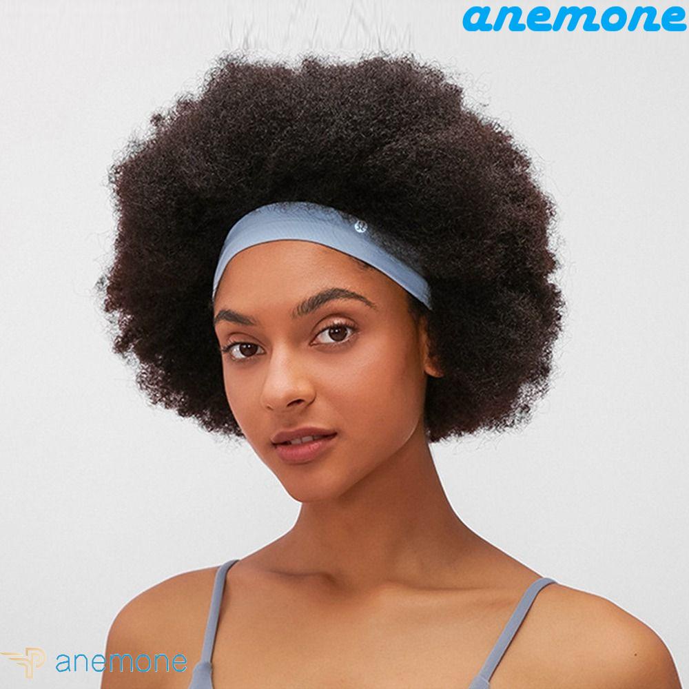 ANEMONE Băng Đô Thể Thao Co Giãn Chống Trượt Màu Sắc Đơn Giản Cho Nữ