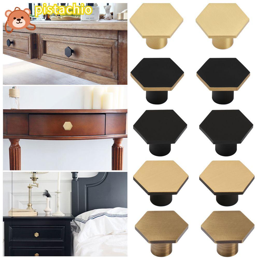 PISTA Tay Nắm Cửa Tủ Quần Áo Hình Lục Giác Phong Cách Châu Âu Cổ Điển