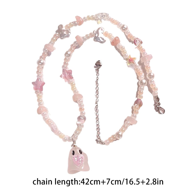 Vòng cổ Chuỗi Hạt Bằng Acrylic Phong Cách Cổ Điển