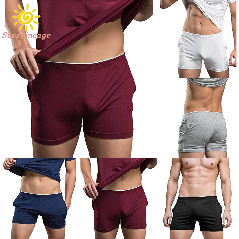 Quần Short Ngủ Màu Trơn Thoải Mái Và Thư Giãn Cho Nam