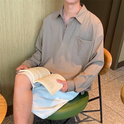 Áo Sơ Mi Nam Tay Dài Dáng Rộng Phong Cách Doanh Nhân Thời Trang Xuân Thu Mới 2023