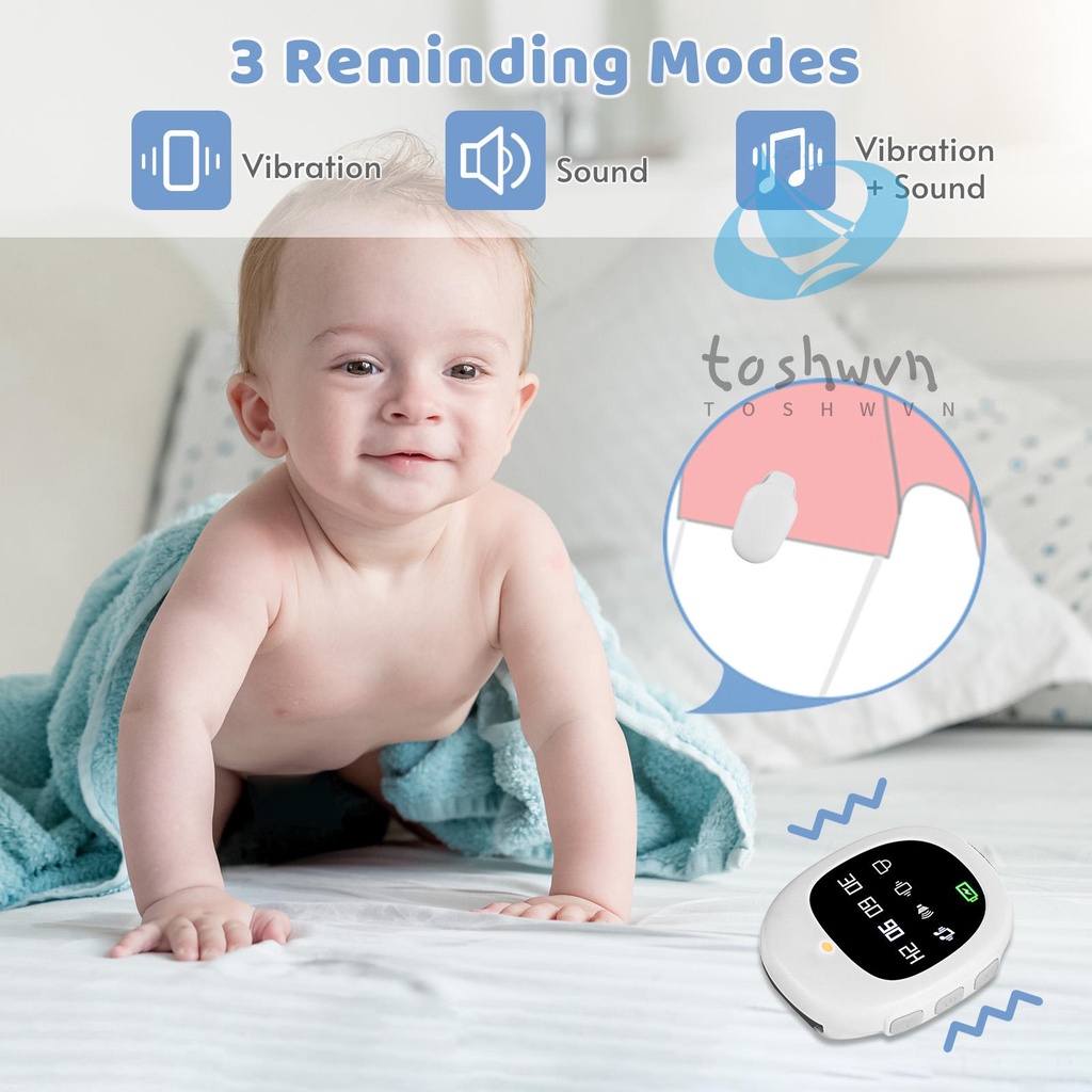 Đồng Hồ Báo Thức Không Dây Tích Hợp Chế Độ Rung 40M / Âm Thanh / Rung + Âm Thanh 30 Phút / 60 Phút / 90 Phút / 2H
