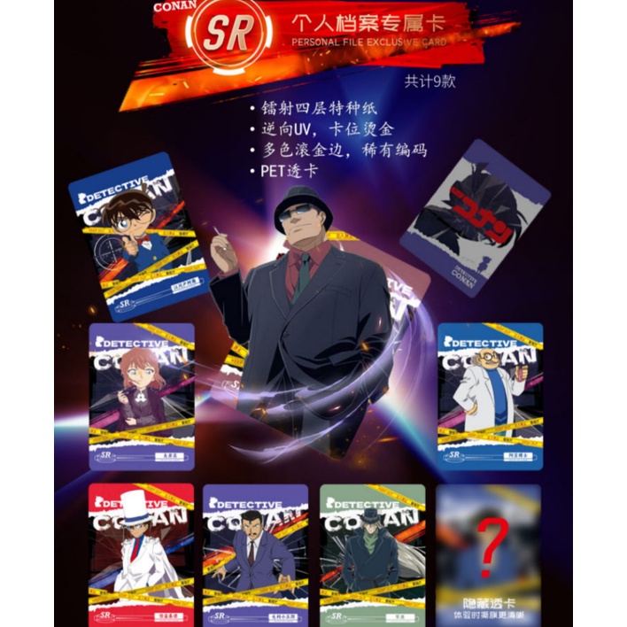 Bộ Sưu Tập Thẻ Bài Hình Thám Tử Conan Kỉ Niệm 29 Năm
