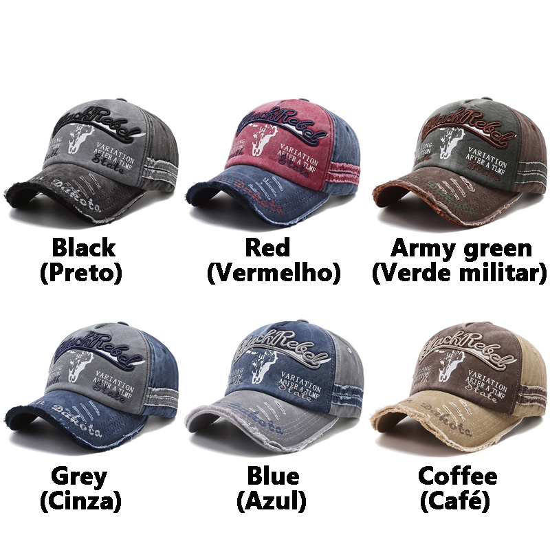 Mũ Lưỡi Trai Thêu Chữ Phong Cách Retro Cá Tính