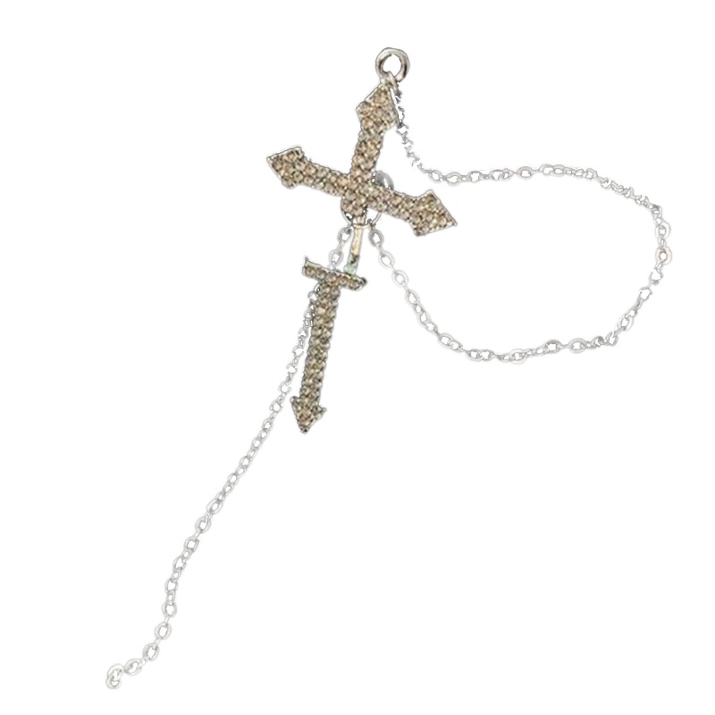 Bông Tai Hình Thánh Giá Phong Cách Hip Hop Thời Trang