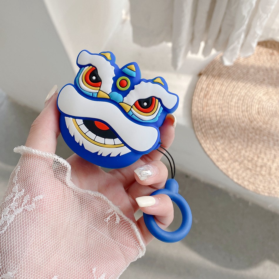 Vỏ Bảo Vệ Hộp Sạc Tai Nghe Samsung Galaxy buds live / buds 2 / buds2pro Bằng Silicon Họa Tiết Hoạt Hình Vui Nhộn