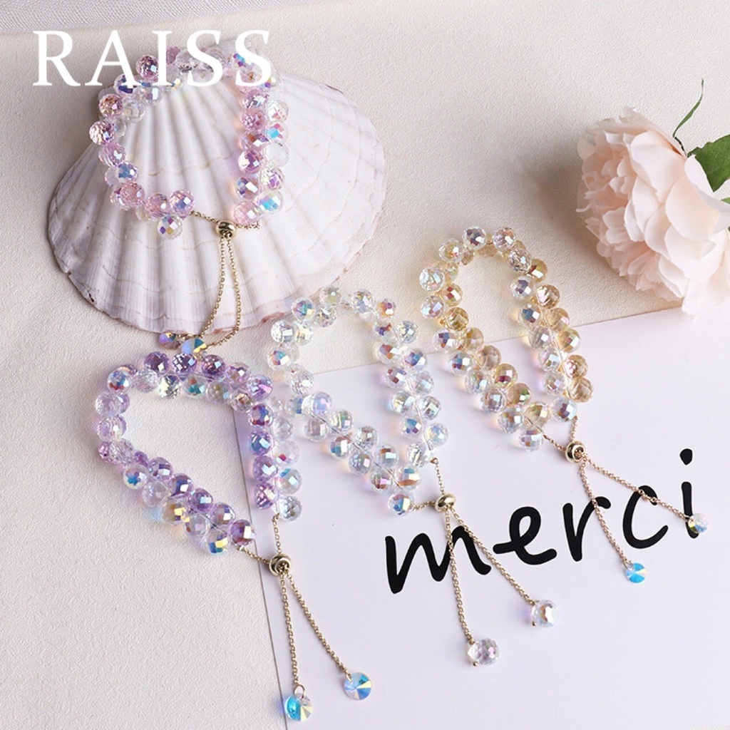 Vòng Tay Hai Lớp Đính Hạt Pha Lê Tím Thời Trang Cho Nữ