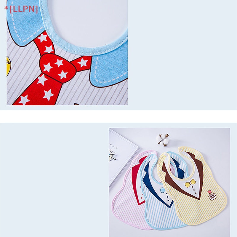 [loyaltysun] Yếm Ăn 3 Lớp Dày Dặn Họa Tiết Hoạt Hình Cho Bé Sơ Sinh