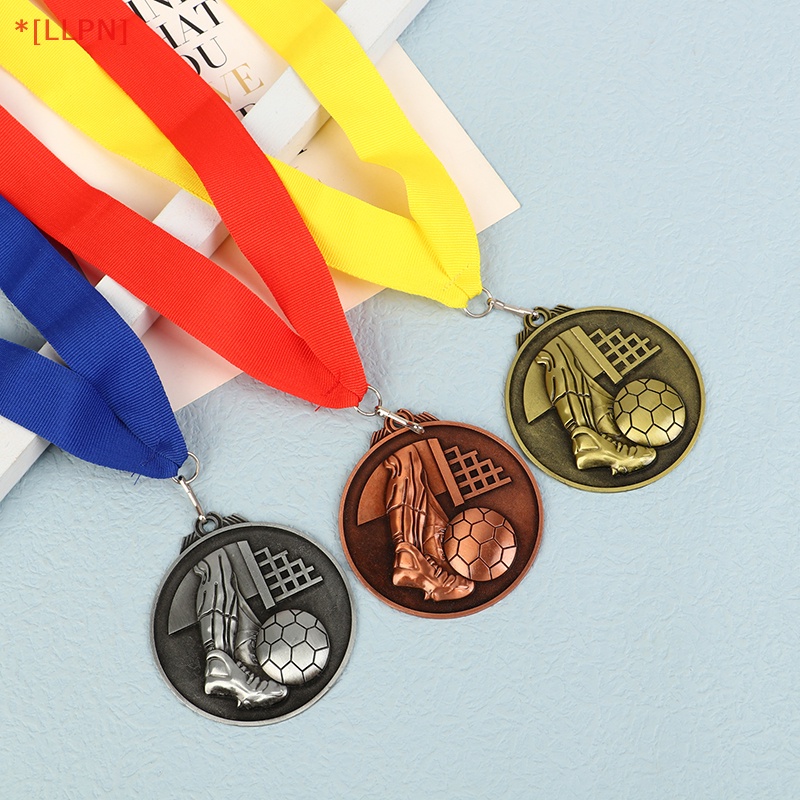 1 Huy Chương Giải Thưởng Bóng Đá Bằng Đồng Màu Vàng / Bạc Làm Quà Tặng Cho Bé