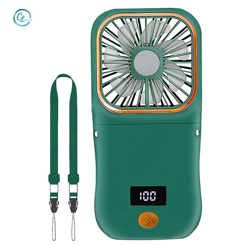 Quạt Mini 3000MAh 3 Tốc Độ Kèm Giá Đỡ Điện Thoại Và Sạc Dự Phòng Tiện Dụng