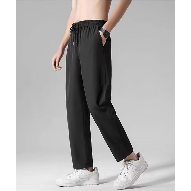 Quần Dài Dáng Rộng Phong Cách Thời Trang Đường Phố Mùa Hè Cho Nam Giới